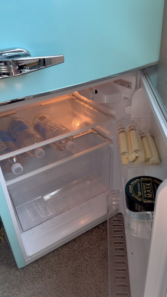 Watch Honest Review of Tiffany Blue Mini Fridge with LARGE freezer